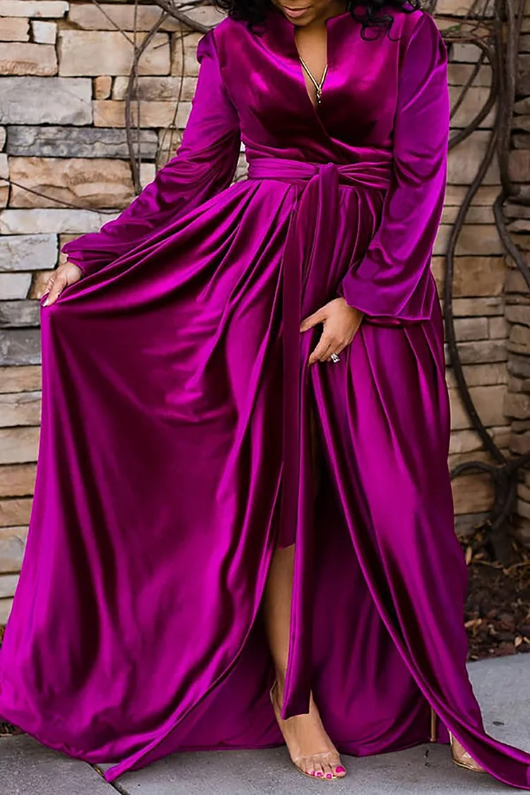 Velvet discount magenta dress