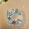 Diamond Painting Christmas Wreath Pendant