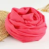 Solid Color Soft Cotton Linen Scarf Women Hijab Shawl