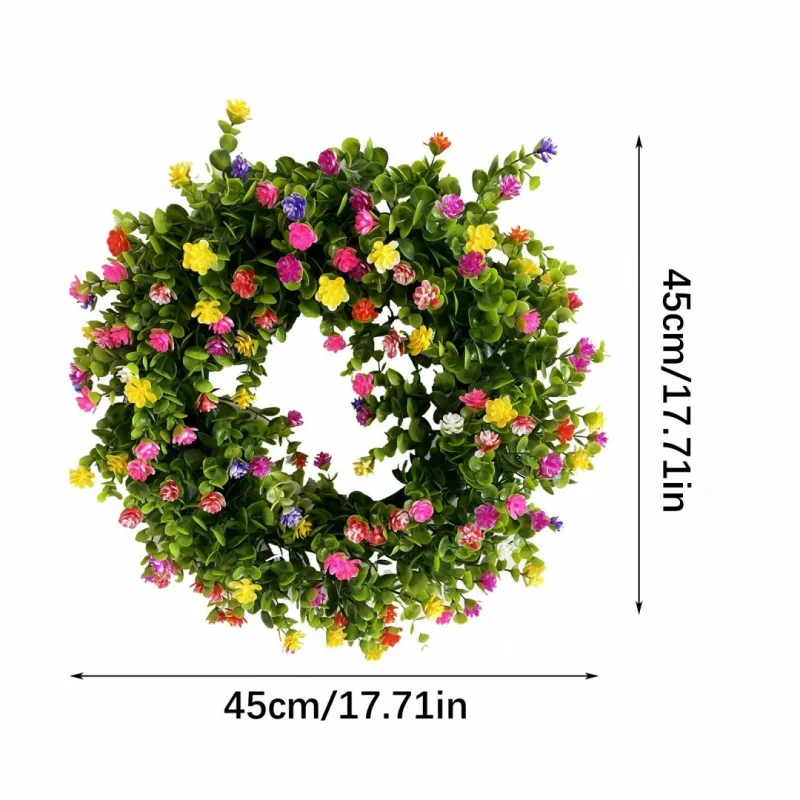 💐🎉Farmhouse Colorful Cottage Wreath