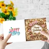 6Pcs Diamond Painting Christmas Happy Birthday Greeting Card Kit for Family Friends Gift