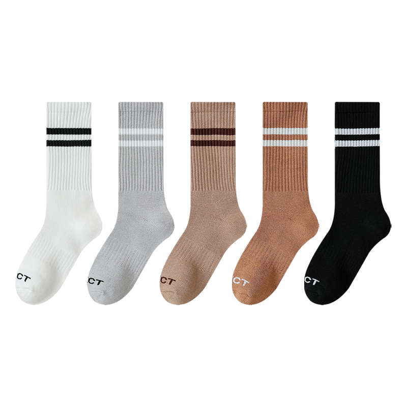 MIIOW Mid-Calf Socks Unisex 5 Pack