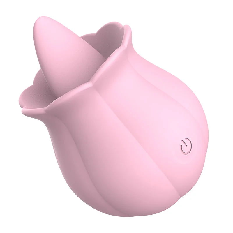 the pink rose sexual toy sucking vibrator with tongue
