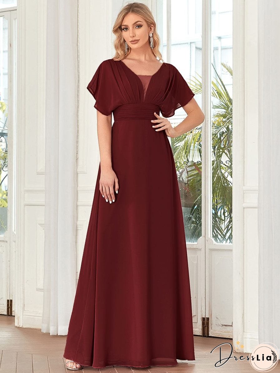 Flowy V-Neck Maxi Dress for Women