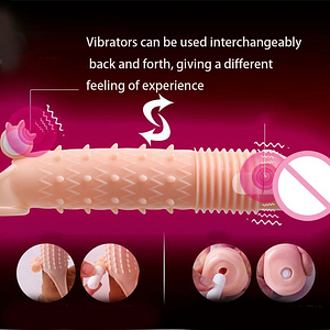 Vibrating Wolf Tooth Condom Can Be Extended To Vibrate Inside And Outside