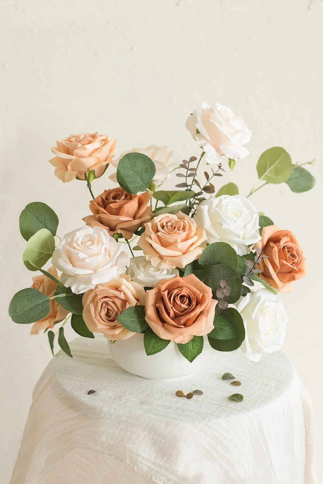 3.5" Silk Vendela Rose with Stem - 8 Styles