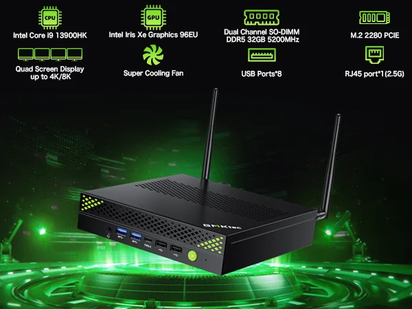 Intel 13th Core i9-13900HK Mini PC--NucBox K10