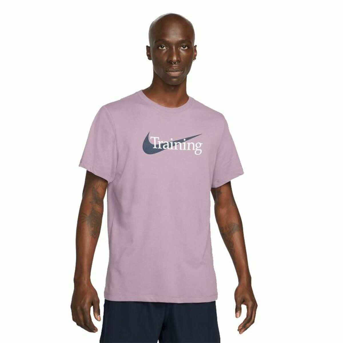 Men&rsquo;s Short Sleeve T-Shirt Nike Dri-Fit Plum