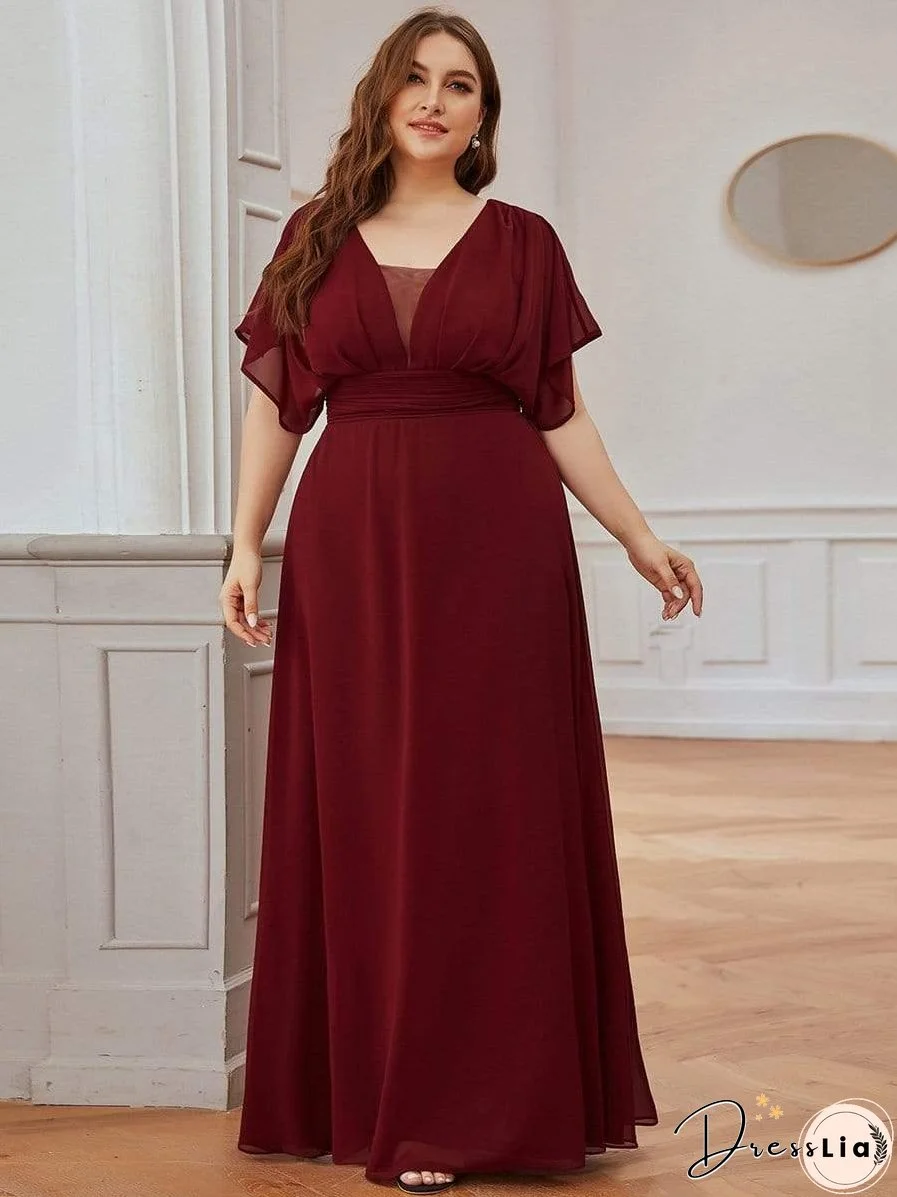 Flowy V-Neck Maxi Dress for Women