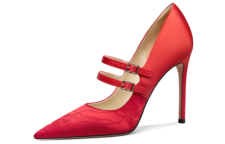 Lily Wei High Heels Women's Red