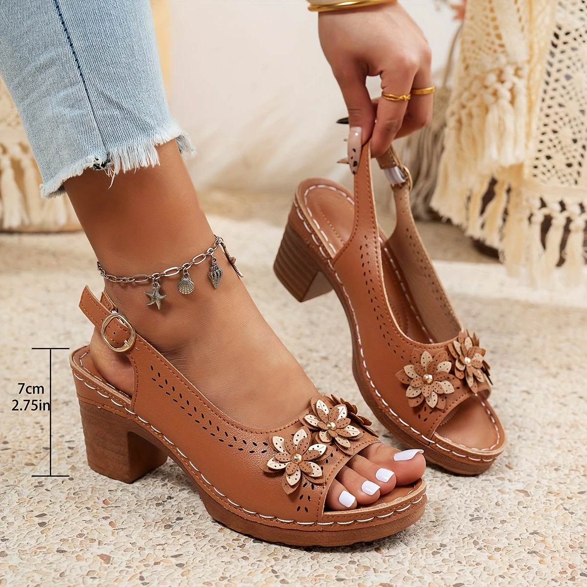 Women's Elegant Wedge Heeled Sandals
