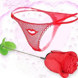 Rose Thong Women's Sexy  Girls' Funny Underwear Adult Clothing