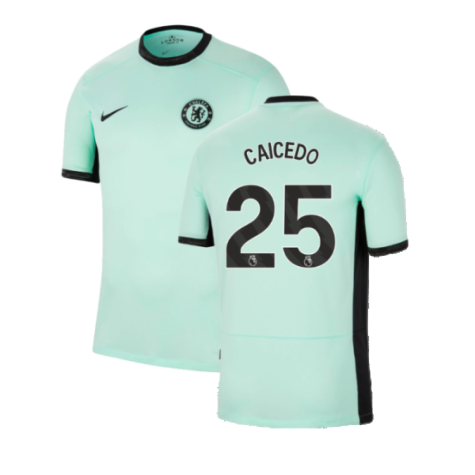 Chelsea Moisés Caicedo 25 Third Shirt Top Kit 2023-2024