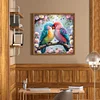 Les Fleurs S'Épanouissent Pour Les Oiseaux-Complète Rond Diamant Peinture-40X40CM