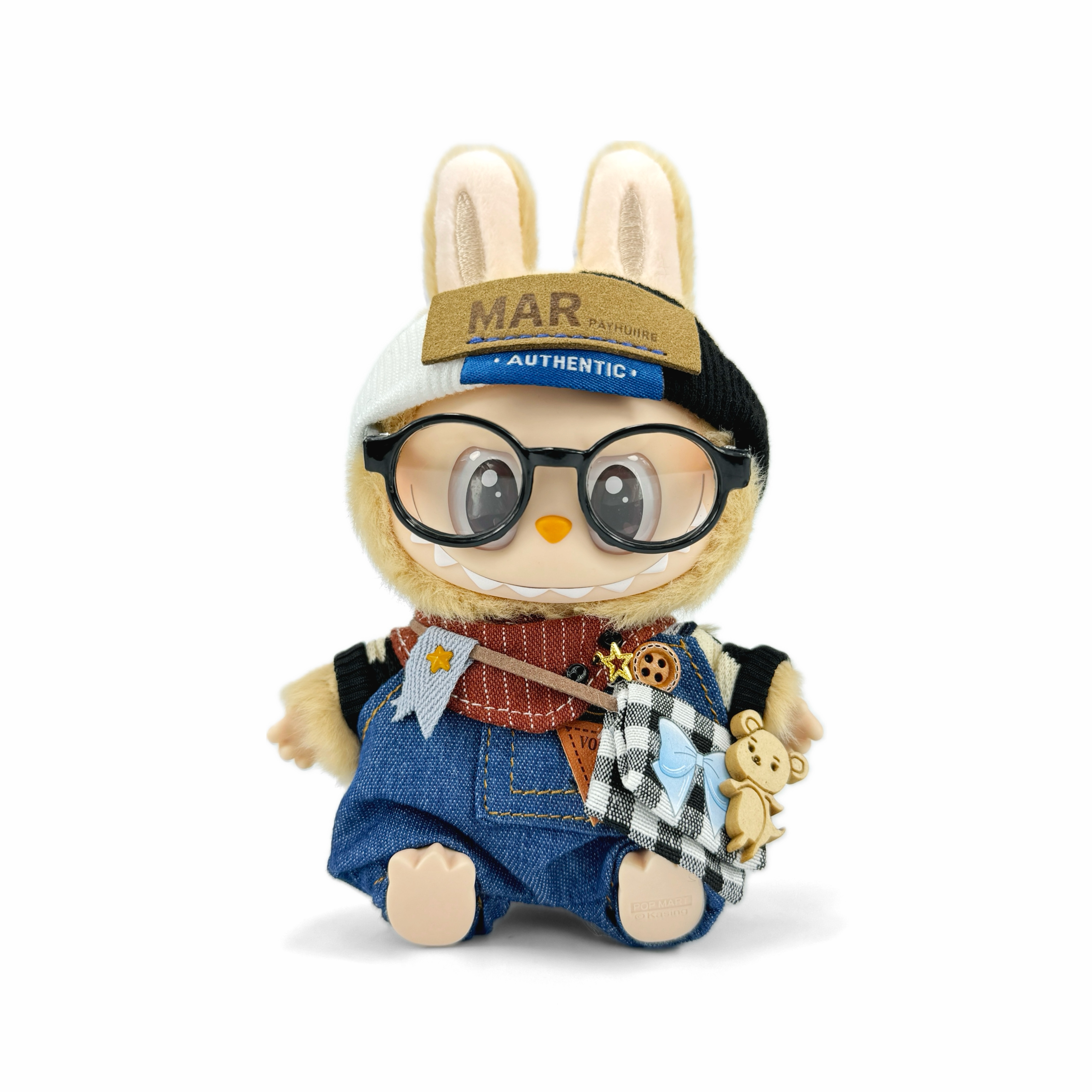 [Modified Doll] POP MART THEMONSTERS Gururu Hang Tag Box Labubu Vinyl Sitting Party, 15cm In Height