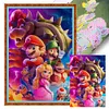 (Big Size)Anime Super Mario - 11CT Stamped Cross Stitch - 40*60cm