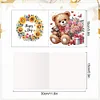 6Pcs Diamond Painting Bear Greeting Cards Congratulations Cards & Gifts