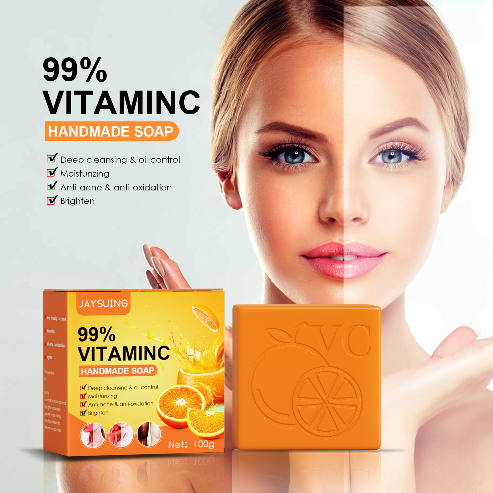 Vc Skincare Soap Body Moisturizing Soap