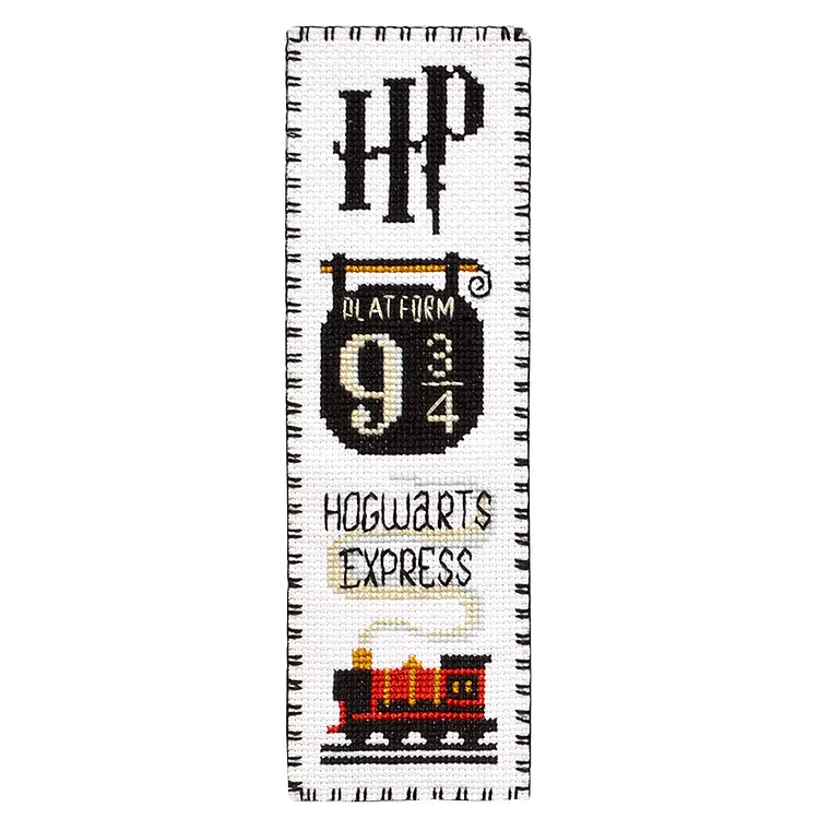 Harry Potter Train 14CT 18*6CM Double Sided Counted Cross Stitch Bookmark