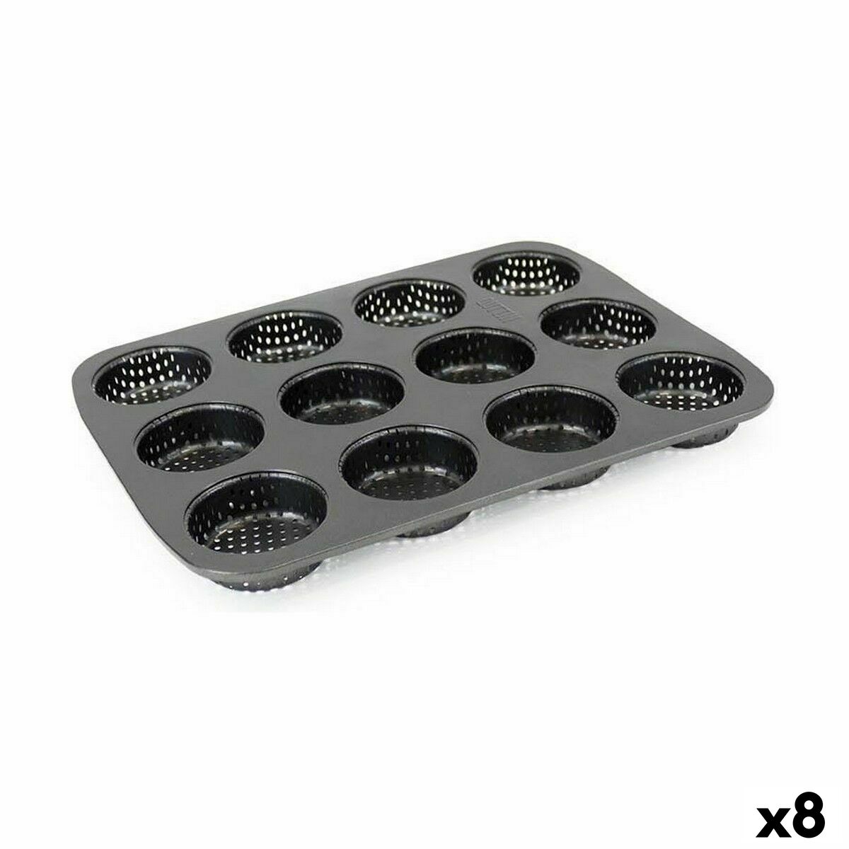 Tartlets tin Quttin 29 x 22 x 2,2 cm Drilled 8 Units