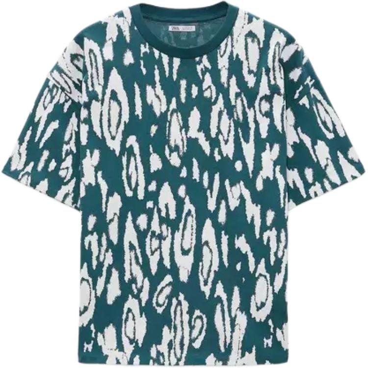 ZARA T-Shirts Men Teal