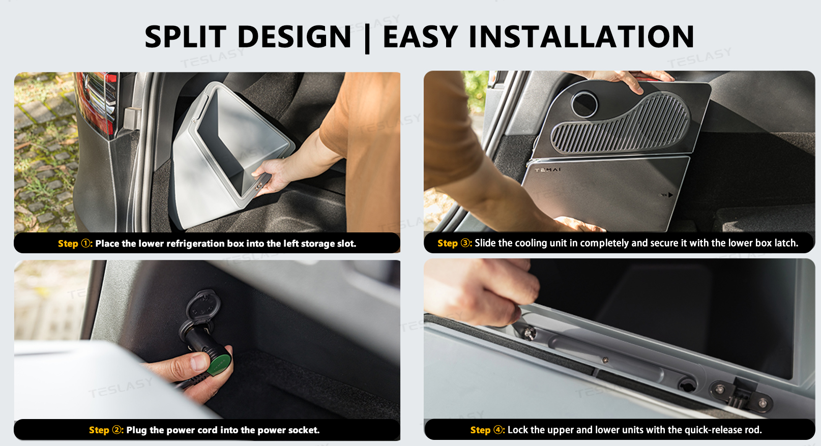 Teslasy 2025+ Model Y Juniper Trunk Fridge 16L Built-in Refrigerator (For Model Y 5 seats) | Teslasy