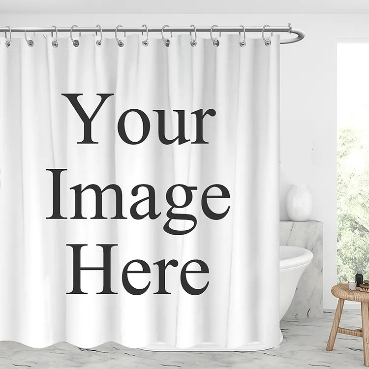 Custom Pet Shower Curtain with Your Pet Photo &ndash; Personalized Dog/Cat Gift &ndash; Waterproof Bathroom Decor