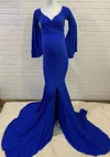 Maternity Photo Shoot Pregnant Split Long Maxi Pregnancy Dress