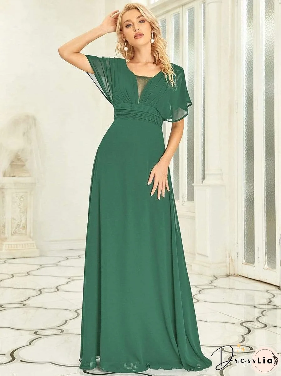Flowy V-Neck Maxi Dress for Women