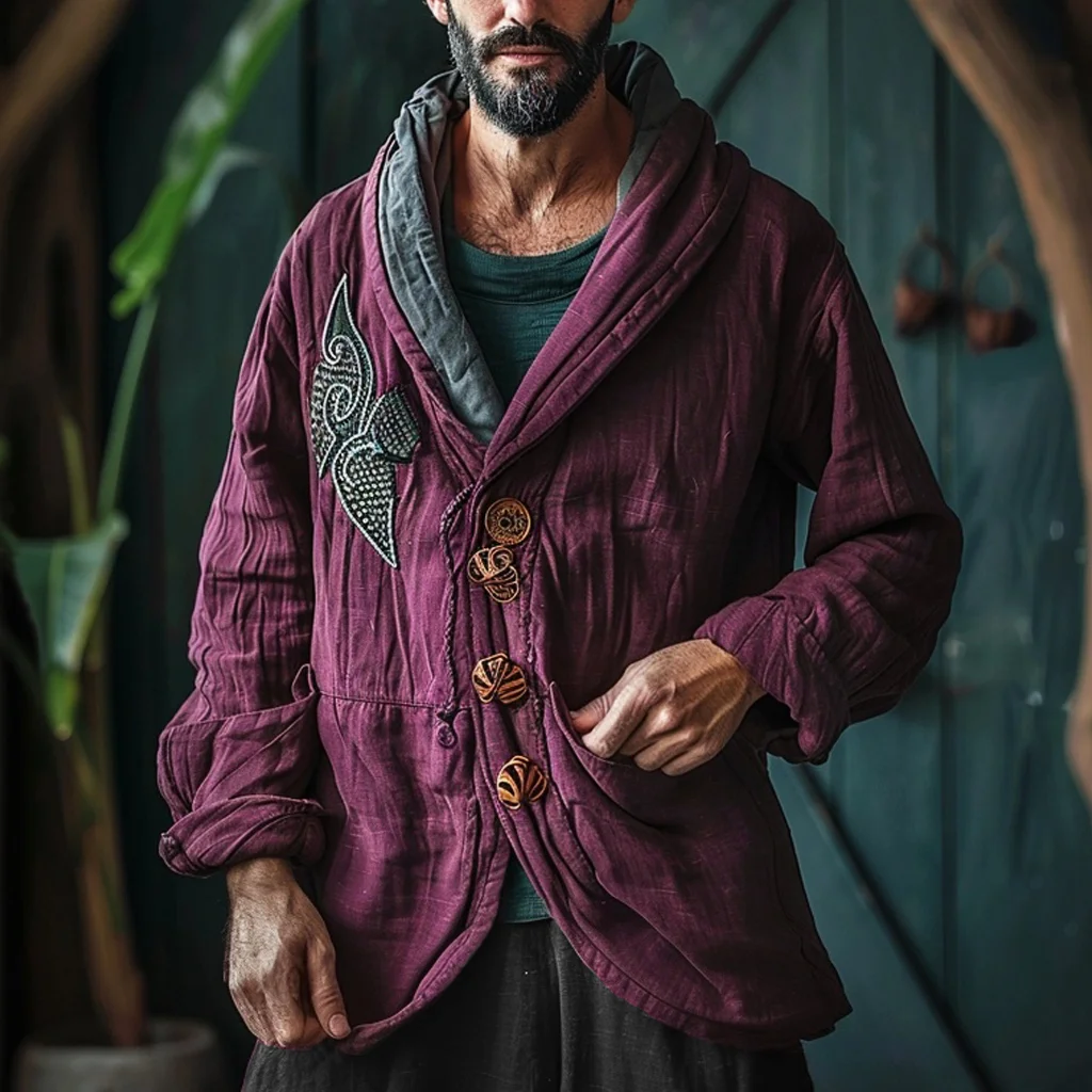 Men's Linen Hoodie Jacket-inspireuse