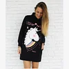 Family Matching Dress Unicorn Print Autumn Sweatshirts