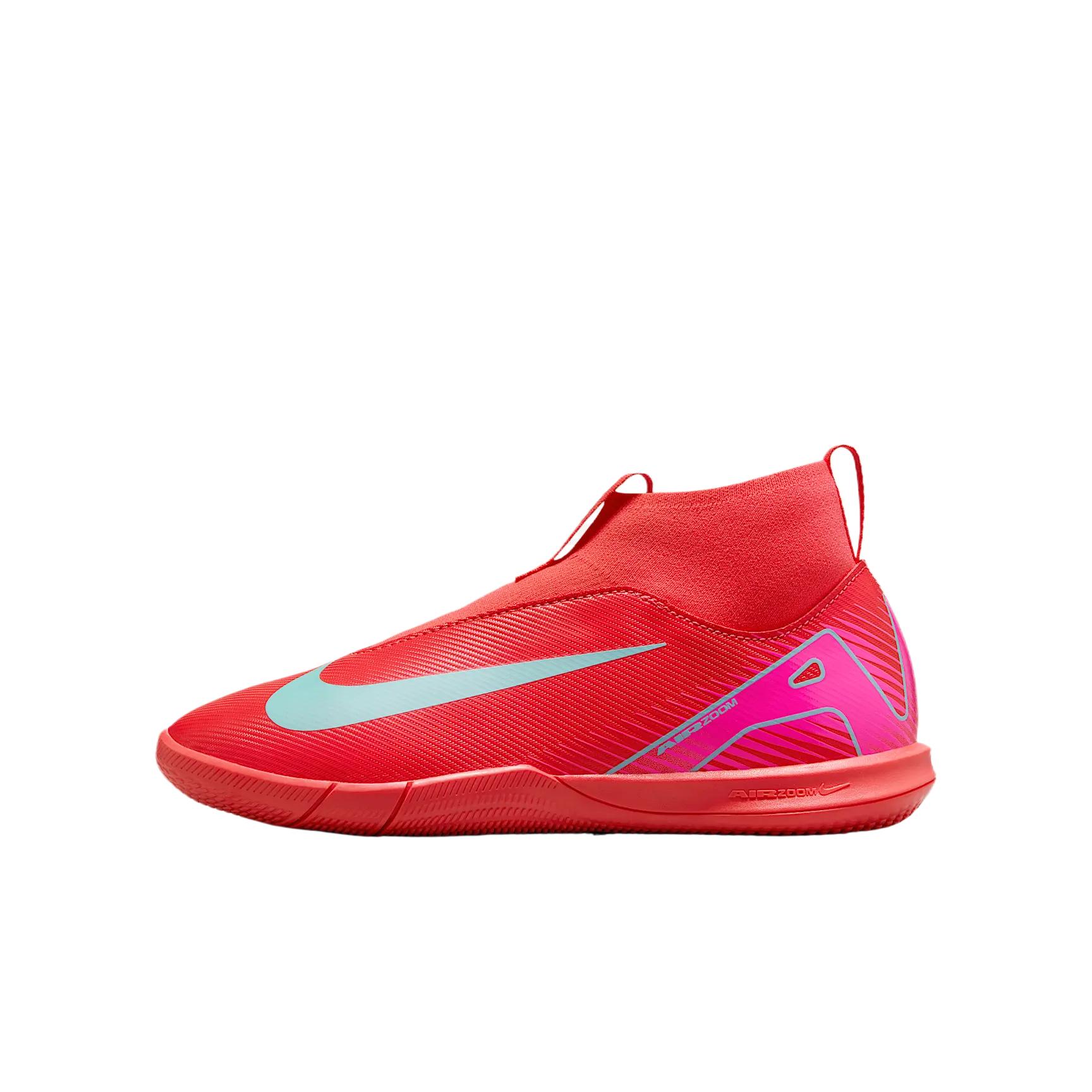 Nike Mercurial Superfly 10 Slip Resistant Cushioning Abrasion Resistant Breathable Mid Top Kids' Soccer Shoes Red Kids'