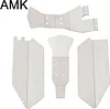 AMK RC Armors Set 4Pcs Stainless Steel Chassis Skid Plate Protection Board Weights for 1/10 RC Short Course Truck Slash 4X4 HQ 727