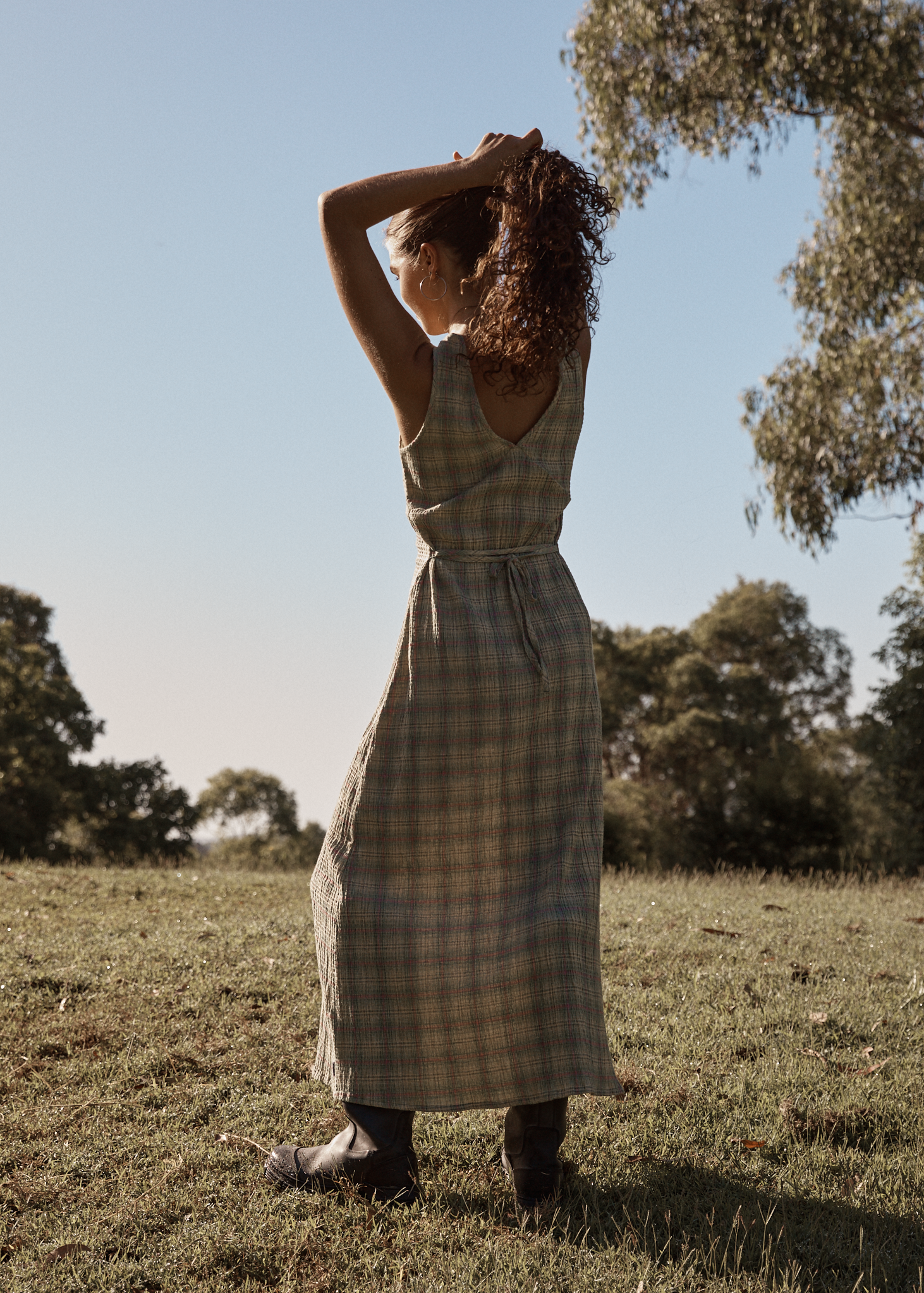 Seersucker Maxi Dress