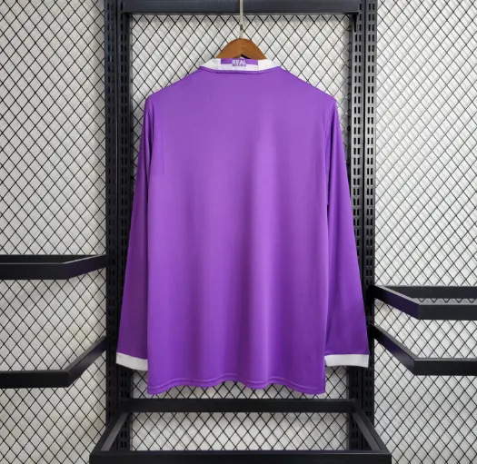 Retro 17/18 Real Madrid Away Long Sleeve Football Shirt Thai Quality
