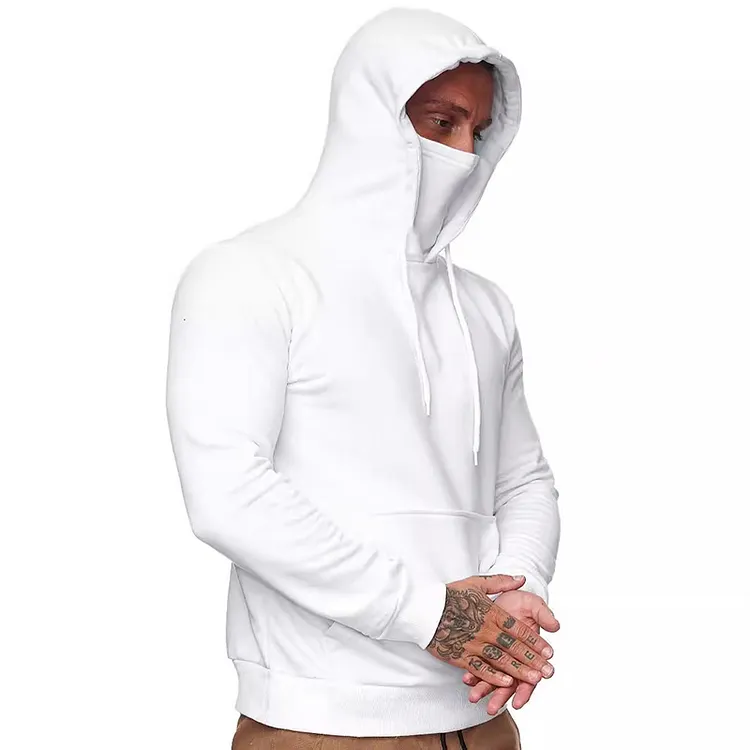 PASUXI Wholesale Men's Hooded Fleece Sweatshirts - Long Sleeve Mask Sweatshirts for Sports & Casual Wear huanwei