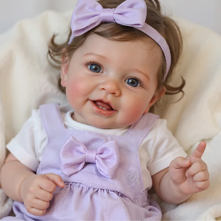 Babeside Smiling Reborn Baby Vead 20" Little Infant Girl Heartwarming Gift Timeless Emotional Moments