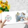 6Pcs Diamond Painting Animal and Flower Handmade Card Wish Greeting Cards
