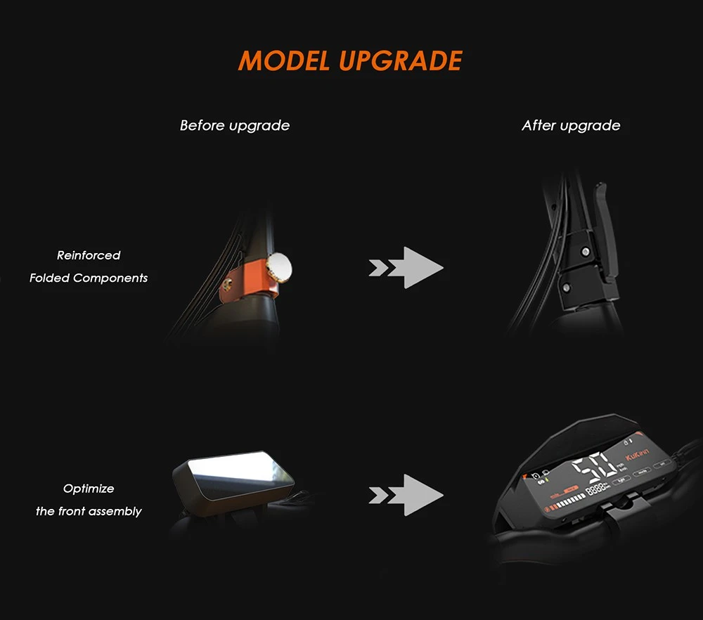 Kukirin G3 Scooter électrique 1200W moteur arrière 50 km/h vitesse maximale 52V 18Ah batterie au Lithium 70km d'autonomie frein à disque 120kg charge