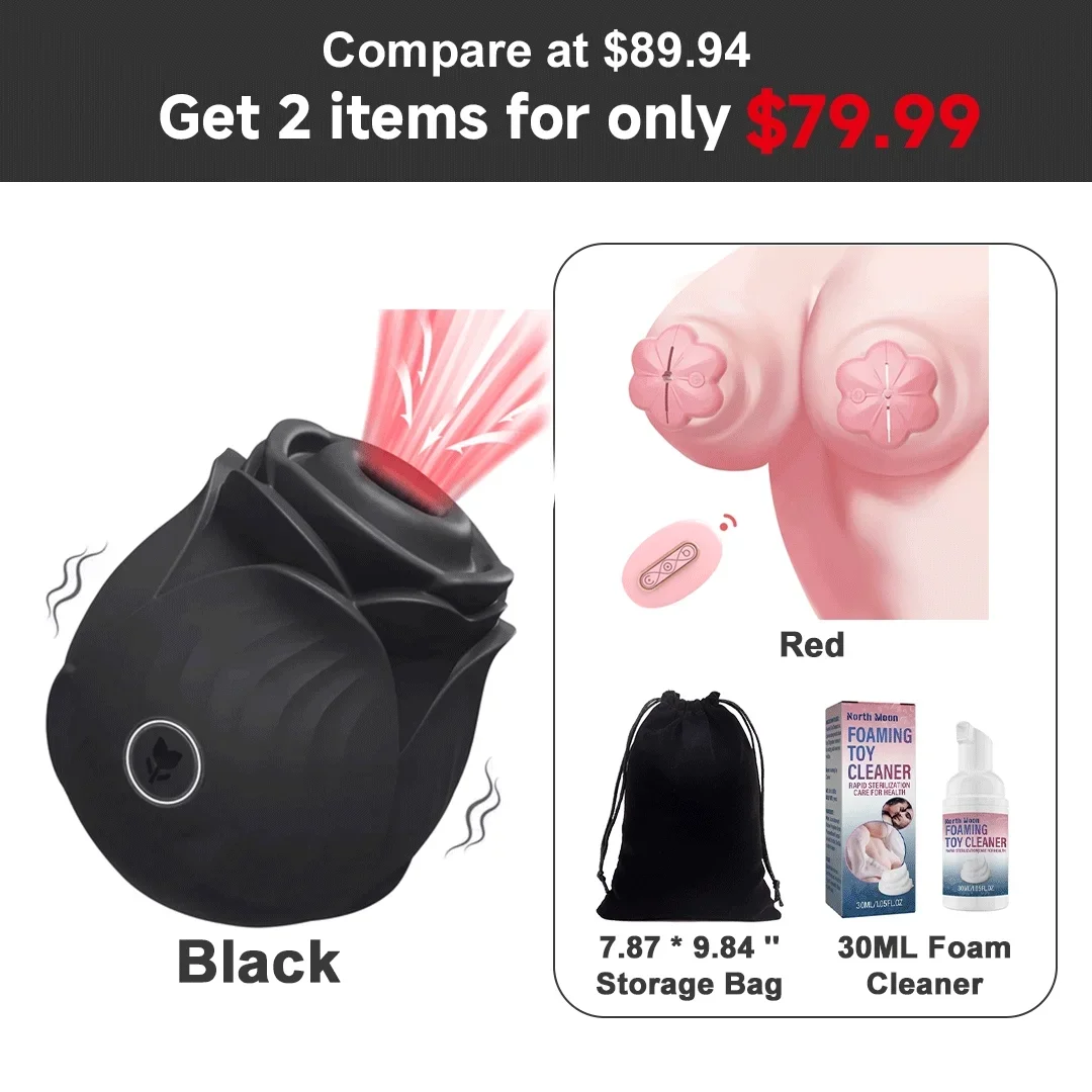 Violet Crown Rose Clitoral Sucker with 10 Sucking Modes