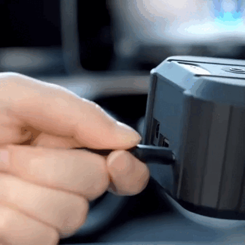 Air pump rechargeable battery via USB-C