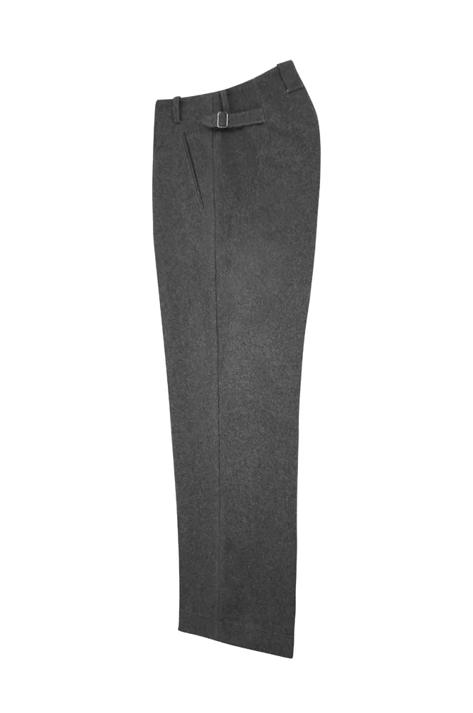   Wehrmacht German Officer Stone Grey Wool Straight Trousers German-Uniform