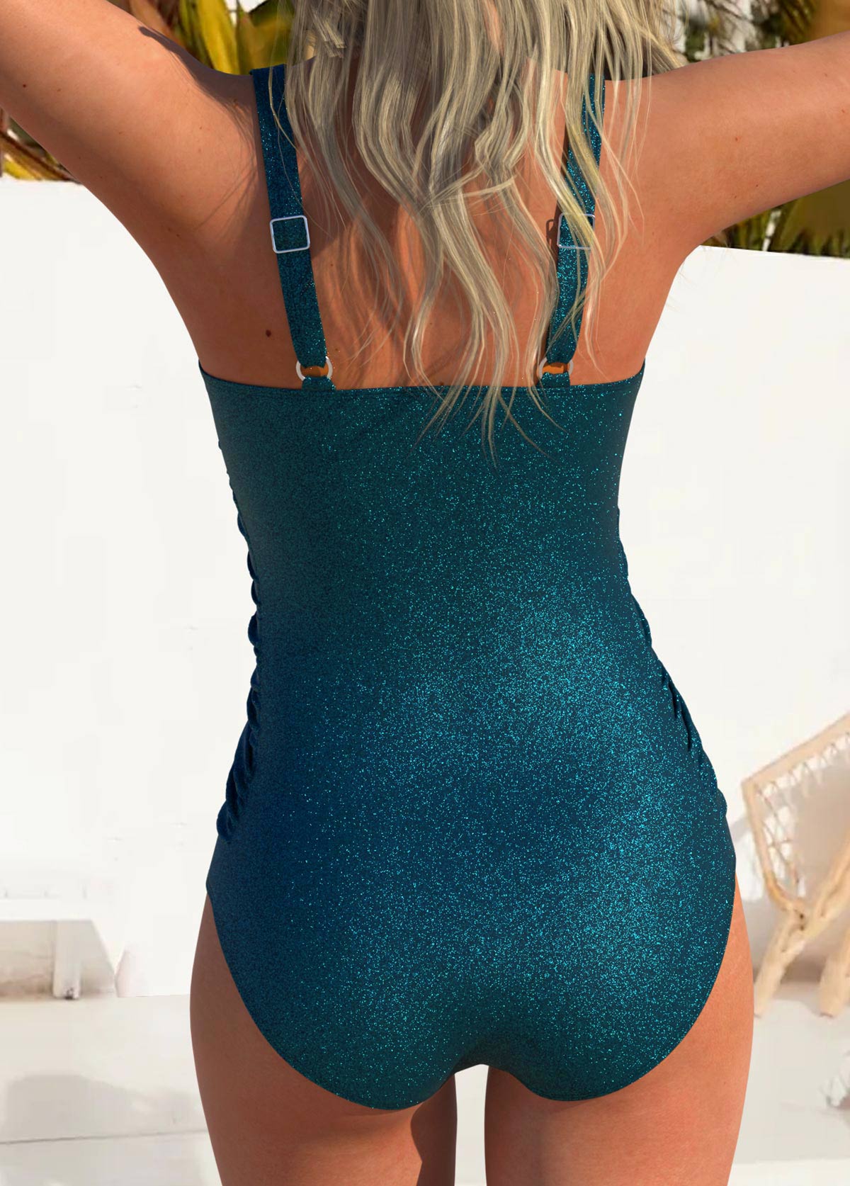 Novo maiô de uma peça com cores contrastantes 2025