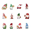 12Pcs Diamond Painting Acrylic Christmas Goblin Hanging Kits for Christmas Tree