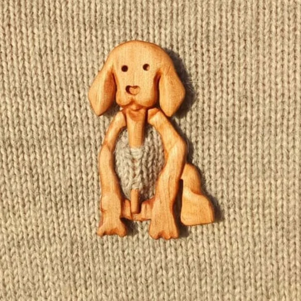 🔥LAST DAY 76% OFF🔥Brooch pin with wooden animal pattern (sweater clip)