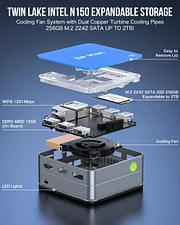 Intel Twin Lake N150 Mini PC--NucBox G2 Plus