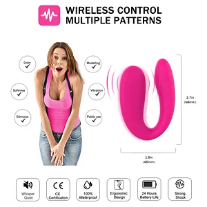 U-shaped Invisible Wearable Vibrator Vagina Clitoris Stimulation Massagers