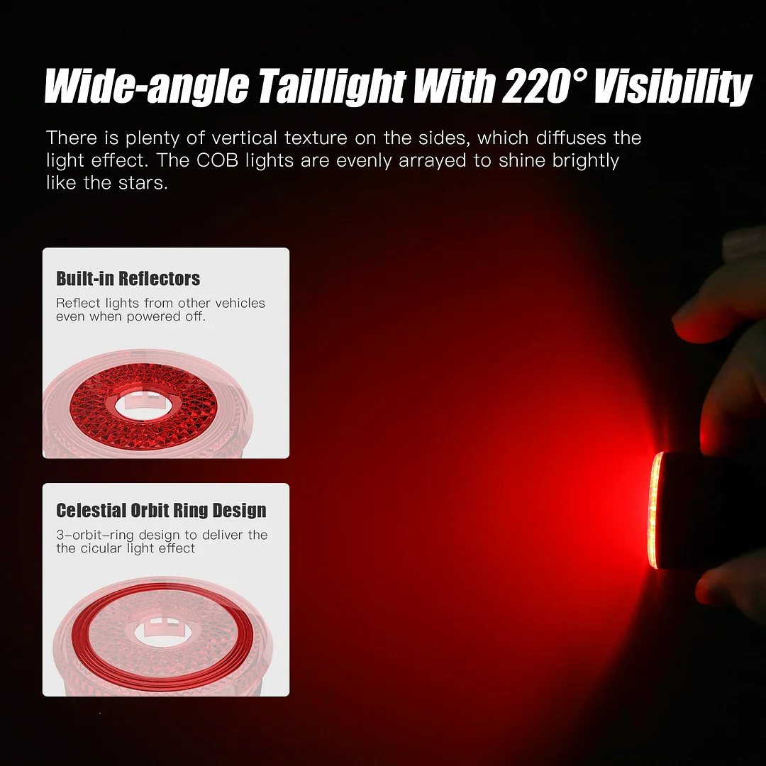 LOOP-100 Gaciron Smart Brake Bike Tail light 