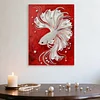DIY Pearl Painting Lucky Koi for Home Wall Decor with Frame(40*30cm)