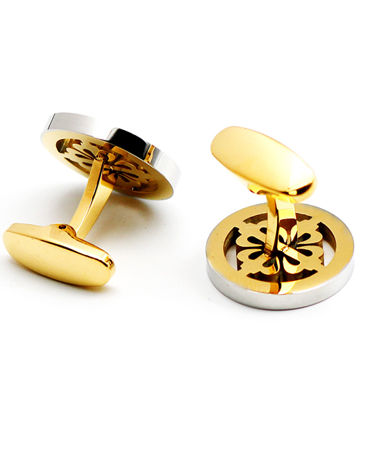 Business Hollow Out Copper Corrosion Resistance Cufflinks